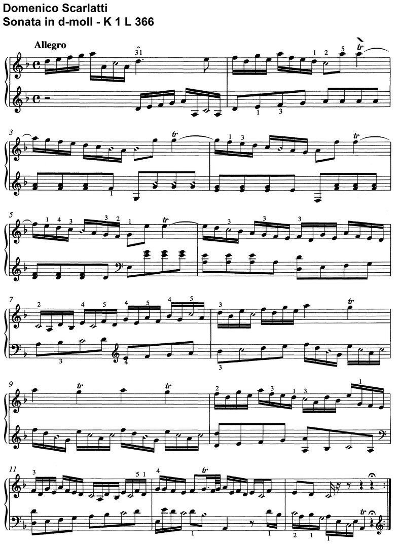 Scarlatti - Sonate Pastorale D-Dur -