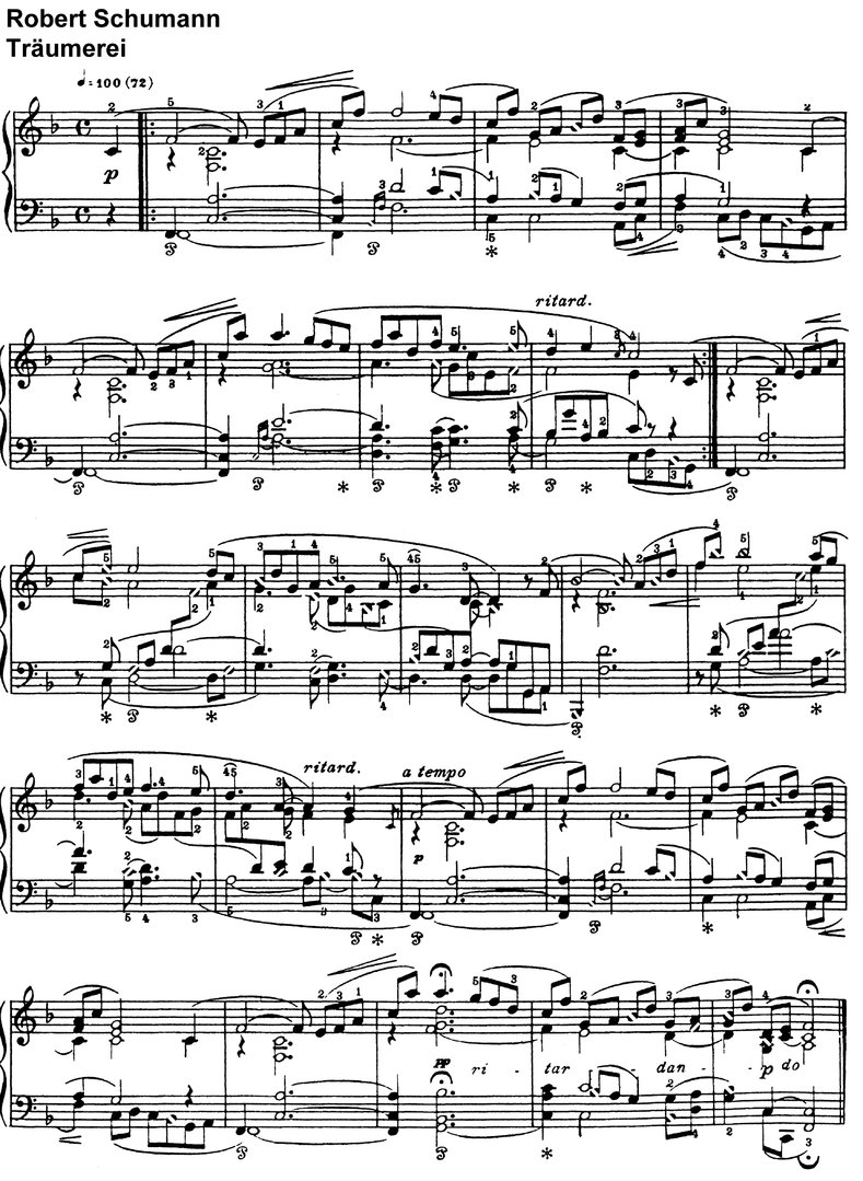 Schumann - Träumerei - 1 Seite