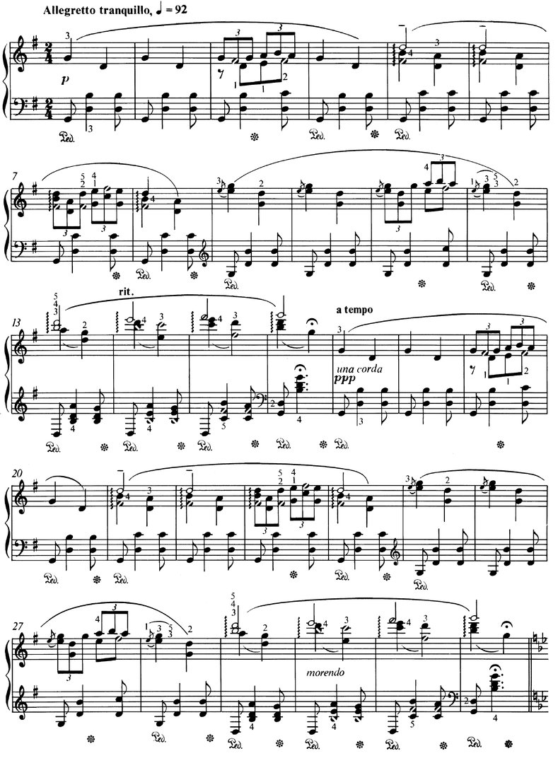 Grieg, Edvard - Berceuse - Opus 38 Nr 1 - 3 Seiten