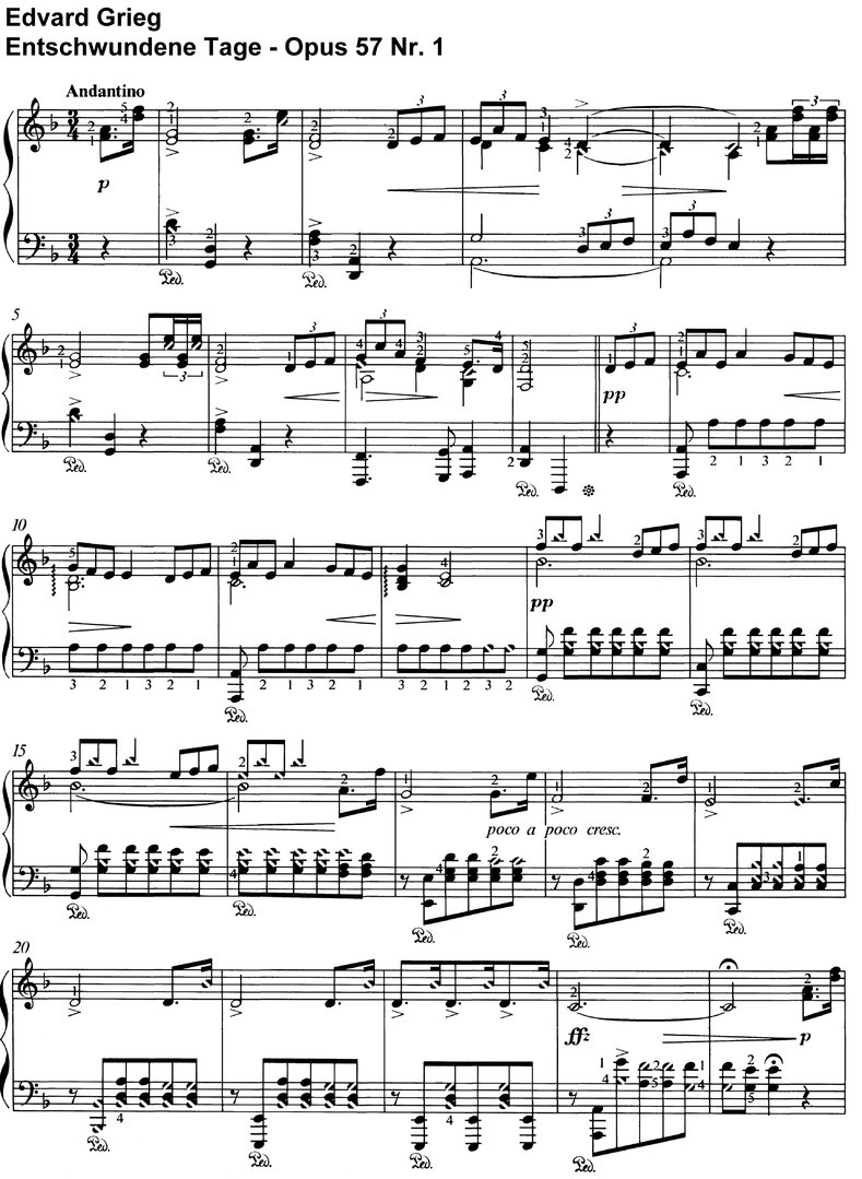 Grieg, Edvard - Opus 57 - 27 Seiten