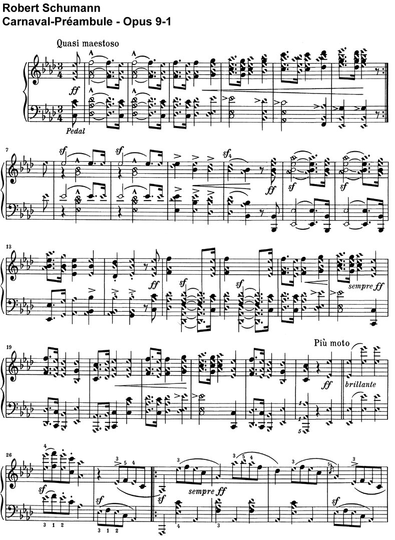 Schumann, Robert - Carnaval - Opus 9 - 40 Pages